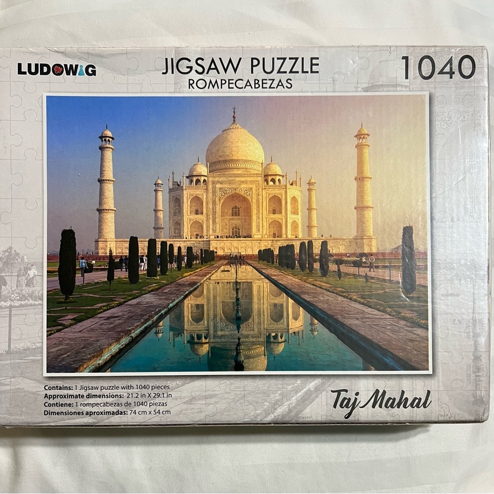 LUDOWIG Rompecabezas TAJ MAHAL JIGSAW PUZZLE 22”X29”~ BRAND NEW SEALED~1040 PCS